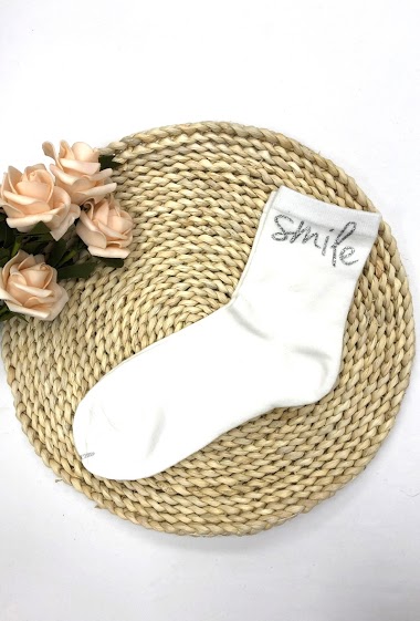 Wholesaler BELLE COM'ELLE - Socks with silver print