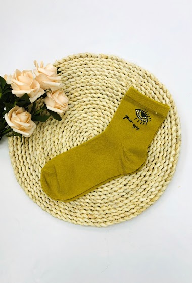 Wholesaler BELLE COM'ELLE - Socks with rhinestone design