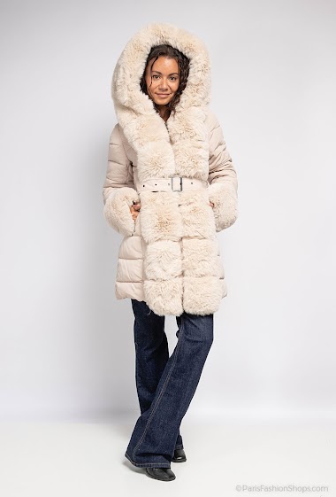 Wholesaler Belle Copine - Down jacket with fur