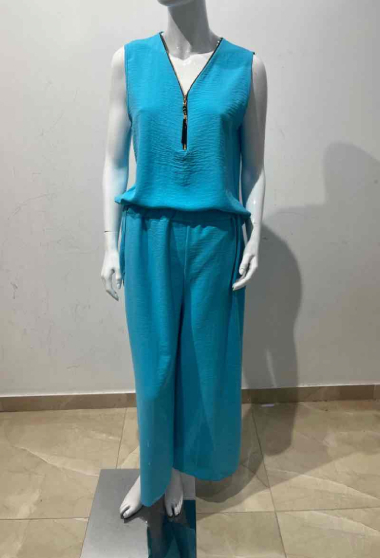 Wholesaler Belle Fa - Stylish set (zip tank top with straight pants)