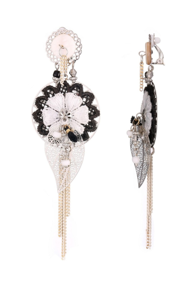 Wholesaler BELLE MISS - Ethnic bohemian dangling clip earring