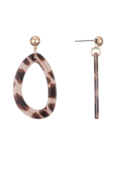 Wholesaler BELLE MISS - Stud earring with acetate hoop