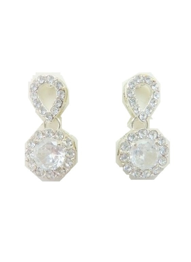 Wholesaler BELLE MISS - stud earring with white crystal