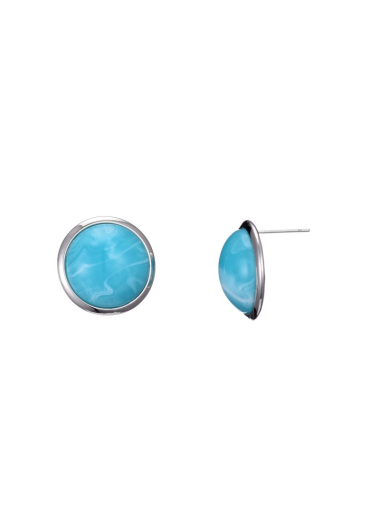 Wholesaler BELLE MISS - round post earring with resin