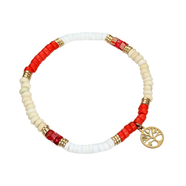 Grossiste BELLE MISS - bracelet avec pierres et un pendentif