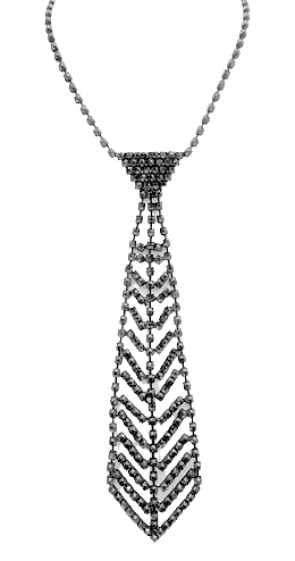 Grossiste BELLE MISS - collier cravate en  cristal