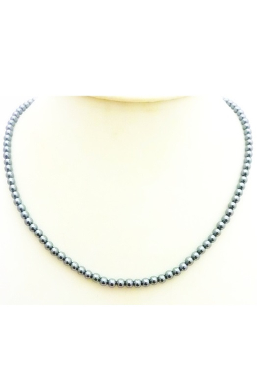 Wholesaler BELLE MISS - ball hematite necklace in degraded size
