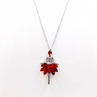 Wholesaler BELLE MISS - Dancer motif pendant with crystal
