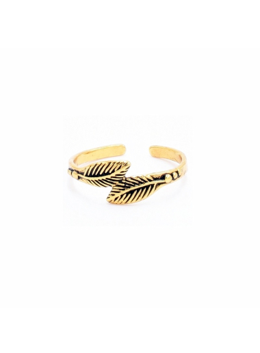 Wholesaler BELLE MISS - small adjustable ring in aged copper metal