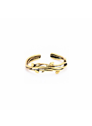 Wholesaler BELLE MISS - small adjustable ring in aged copper metal