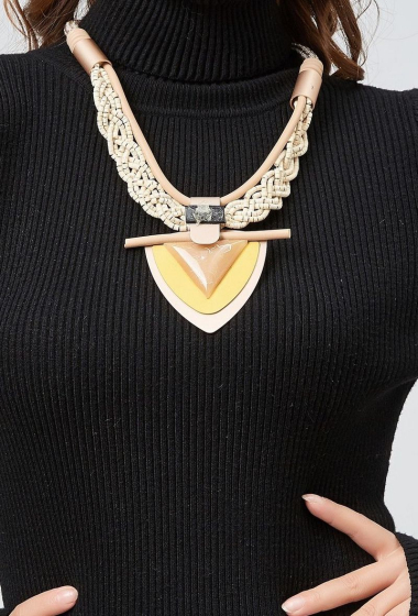Wholesaler BELLE MISS - Sydney Beige necklace