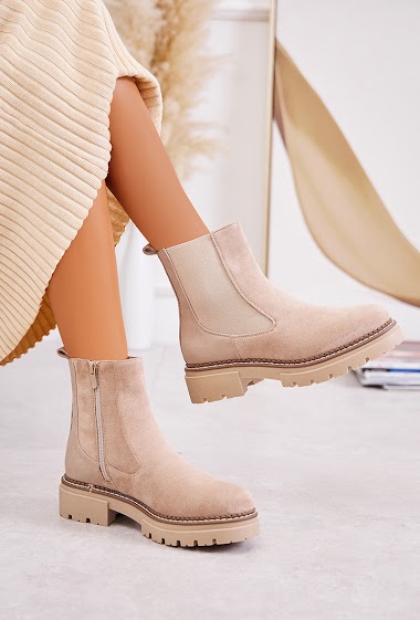 Wholesaler Belle Women - Suede Chelsea ankle boots