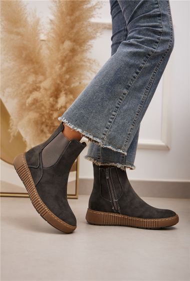 Großhändler Belle Women - Flache Stiefelette im Chelsea-Stil