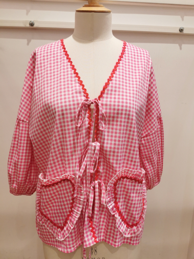 Wholesaler Bellerina - Heart check blouse