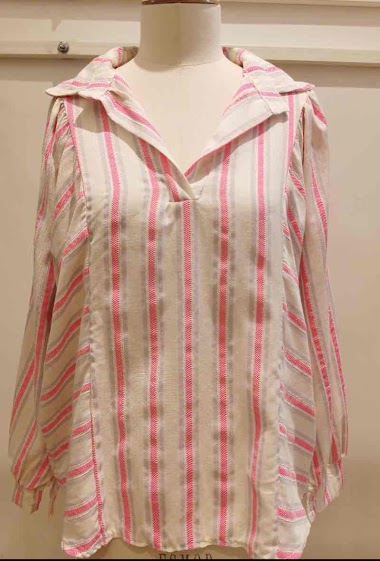 Wholesaler Bellerina - Short striped shirt