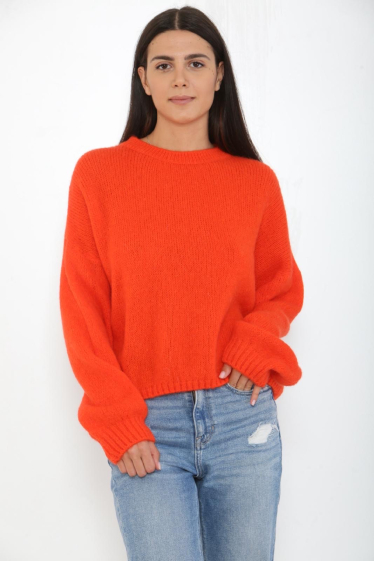 Wholesaler Bellerina - Long-sleeved sweater, Round neck