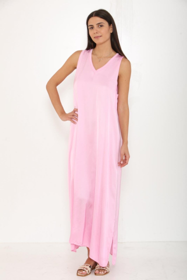 Wholesaler Bellerina - Long sleeveless satin dress