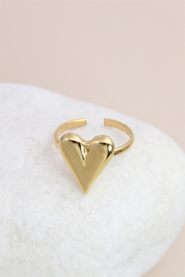 Wholesaler Bellissima - Stainless steel heart ring