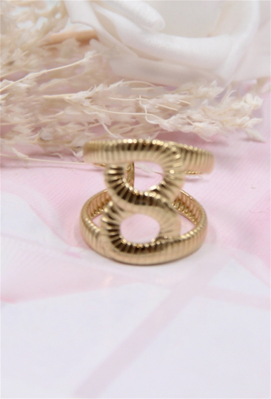 Großhändler Bellissima - Verstellbarer Infinity-Ring aus Edelstahl