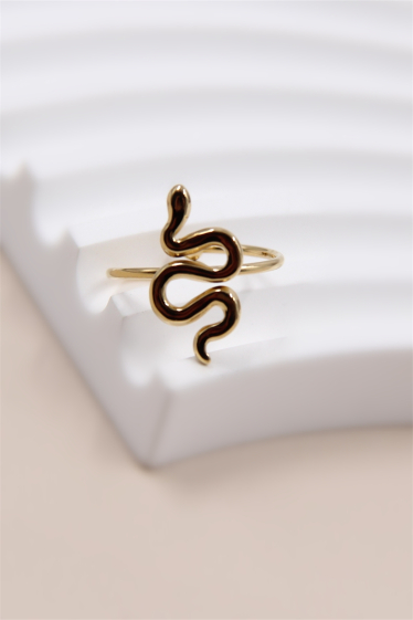 Wholesaler Bellissima - Adjustable stainless steel snake ring