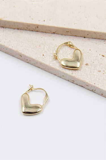 Wholesaler Bellissima - Hypoallergenic heart earring