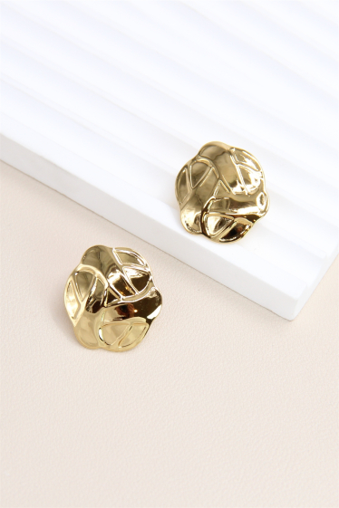 Wholesaler Bellissima - Geometric design earring in stainless steel