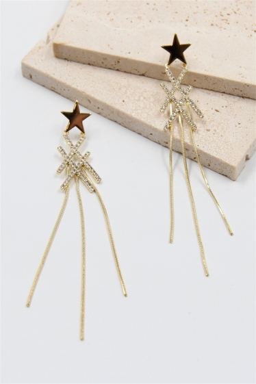 Wholesaler Bellissima - Hypoallergenic dangling star earring