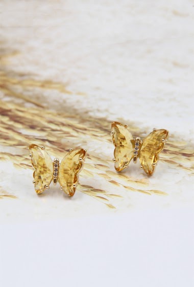 Grossiste Bellissima - Boucle d'oreille tige en argent 925