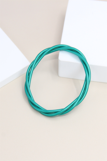 Wholesaler Bellissima - Soft sequined braided Buddhist bangle bracelet for