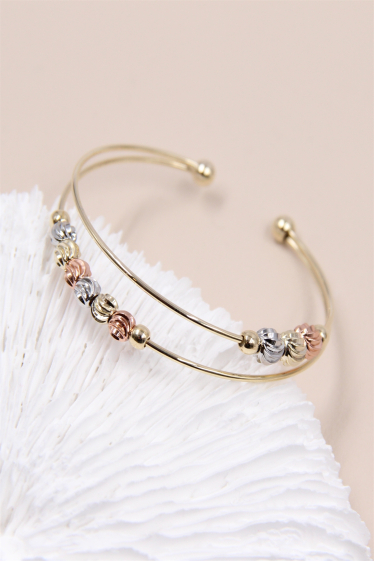 Wholesaler Bellissima - Bangle bracelet set with hypoallergenic pearl