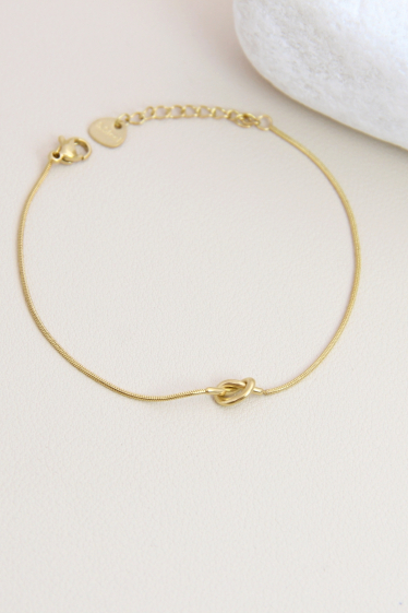 Wholesaler Bellissima - Fine stainless steel chain knot bracelet