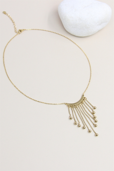Wholesaler Bellissima - Stainless steel drop design necklace