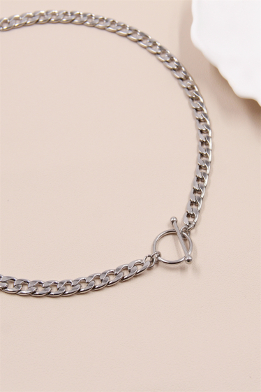 Wholesaler Bellissima - Large stainless steel link necklace