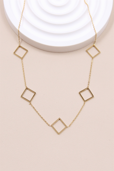 Wholesaler Bellissima - Stainless steel diamond necklace