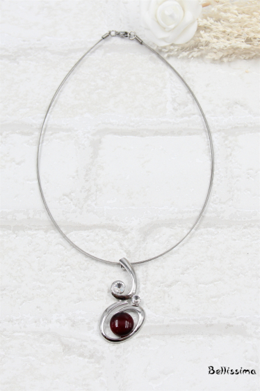 Großhändler Bellissima - Katzenauge-Halskette aus Stein