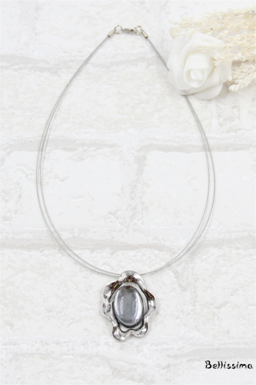Großhändler Bellissima - Glas-Katzenauge-Halskette