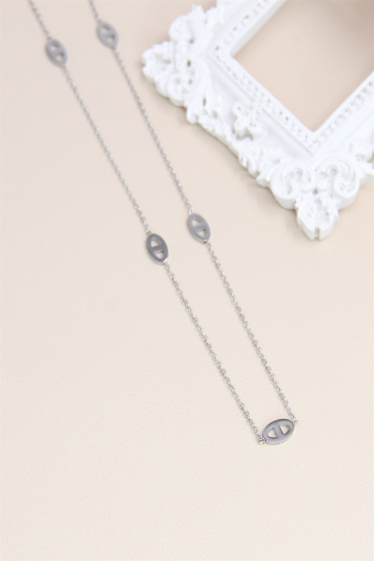 Wholesaler Bellissima - Necklace decorated with stainless steel link