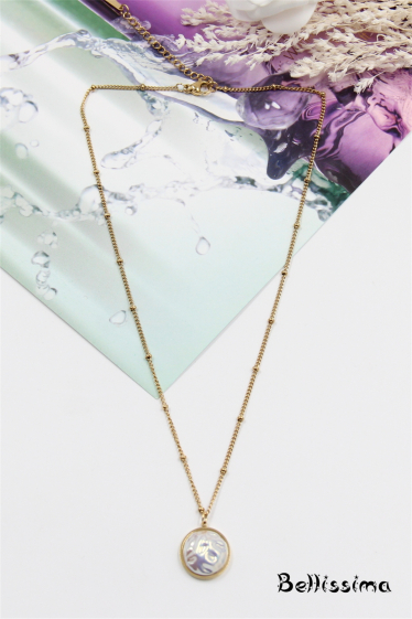 Grossiste Bellissima - Collier perle en acier inoxydable