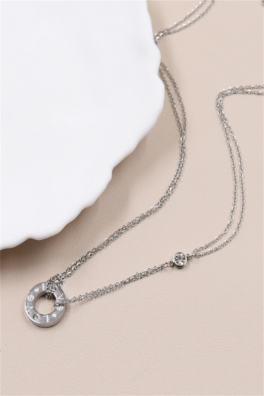 Wholesaler Bellissima - Round stainless steel necklace