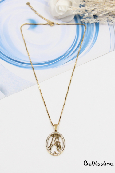 Großhändler Bellissima - Halskette der Jungfrau Maria aus Edelstahl