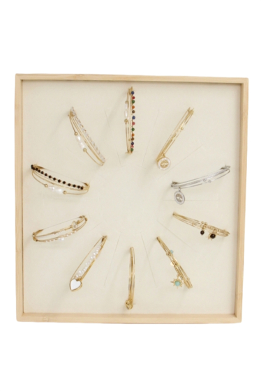 Grossiste Bellissima - Lot 10 pièces de bracelet semainier en acier inoxydable sur présentoir