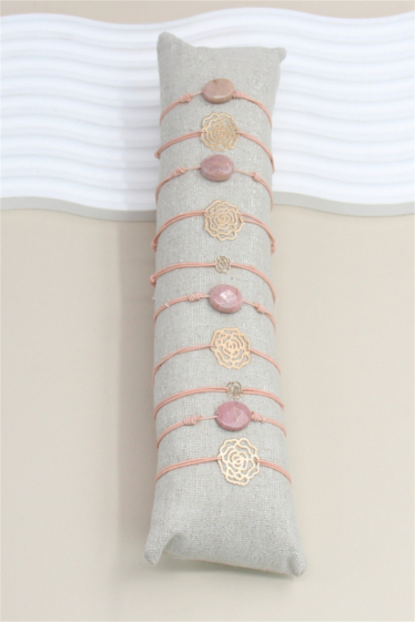 Grossiste Bellissima - Lot de 10 bracelets élastique avec présentoir inclus