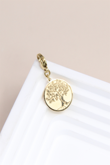 Wholesaler Bellissima - Charm's tree of life pendant in stainless steel