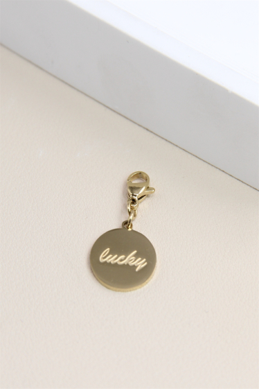 Wholesaler Bellissima - Charm's LUCY pendant in stainless steel