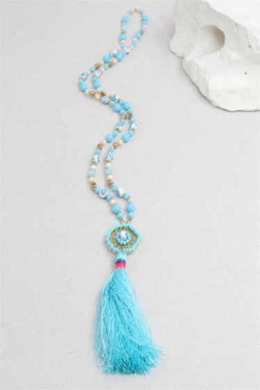 Großhändler Bellissima - Halskette mit Perlenbommel