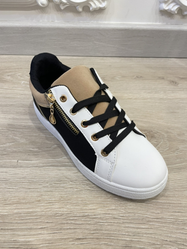Wholesaler Bello Star - Plain sneaker with mixed material