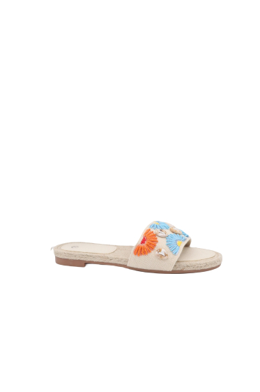 Wholesaler Bello Star - slide flip flops with faux pearl stones