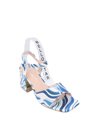 Grossiste Bello Star - sandales à talon avec motifs en tissus