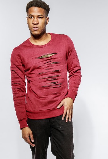 Sweatshirt with camo detail