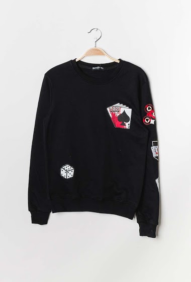 Wholesaler Berry Denim - embroidery sweatshirt